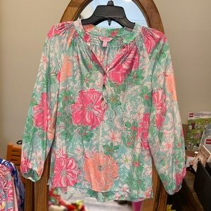 Lilly Pulitzer Elsa silk blouse